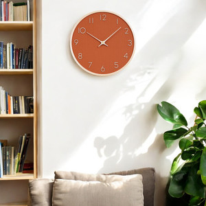 Informa 30 cm Jam Dinding Kayu 18R - Merah Wall Clock Jam Tembok Analog Aesthetic Dekorasi Rumah Hiasan Dinding
