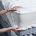 Informa Sleep 200X200 cm Pelindung Kasur Tencel Sandwich - Putih Mattress Protector Penutup Atas Kasur Alas Matras Pelindung Tempat Tidur