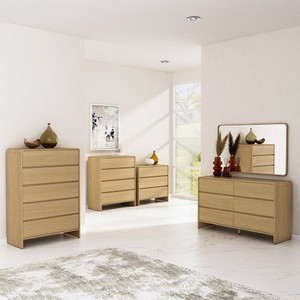 Informa Raphael Laci Penyimpanan 4 Tingkat - Cokelat Oak Laci Kabinet Serbaguna Cabinet Penyimpanan Indoor Multifunctional Drawer Storage Furniture Rumah