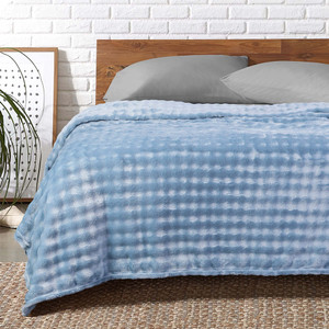 Informa 150X200 cm Selimut Polyester Willow - Biru Misty Blanket Kain Penghangat Tubuh Aksesoris Tempat Tidur Bedroom Accessories Perlengkapan Kamar Tidur
