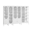 Informa Jeno Lemari Pintu Kaca Lemari Kabinet Serbaguna Cabinet Penyimpanan Indoor Furniture Rumah
