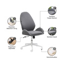 Informa Zarina Kursi Kantor Tempat Duduk Kerja Dengan Roda Office Chair Kursi Staff Karyawan Furniture Indoor Kantor
