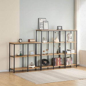 Informa Ryan Rak Penyimpanan - Hitam/Cokelat Oak Organizer Serbaguna Tempat Simpan Barang Multifungsi Rak Storage Perlengkapan Rumah Tangga