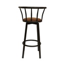 Informa Neo Mocha Kursi Bar Bar Stool Kursi Kafe Bartending Dengan Sandaran Furniture Ruang Makan