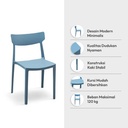 Informa Elkan Kursi Multipurpose Chair Kursi Makan Cafe Restoran Tempat Duduk Serbaguna Balcony Chair Furnitur Rumah