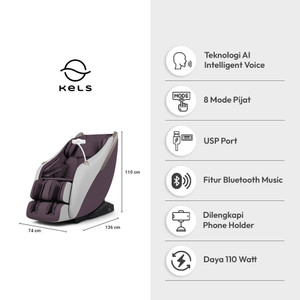 Informa Kels Alice Lite Kursi Pijat Massage Chair Sofa Pijat Relaksasi Elektrik Alat Terapi Spa