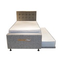 Informa Sleep 120X200 cm Buffel Kasur 4 In 1 - Abu-Abu Mattress Latex Foam Matras Medium Firm Kasur Tidur Single Perlengkapan Kamar Tidur