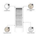 Informa Lanvin Kabinet 1 Pintu - Putih Lemari Kabinet Office Cabinet Penyimpanan Indoor Furniture Kantor Sekolah