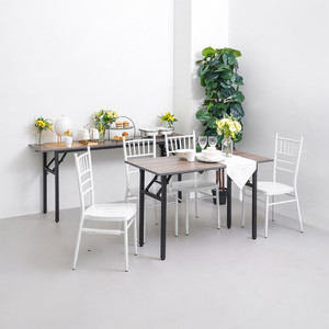 Informa 120X60X75 cm Yard Meja Lipat - Abu-Abu Meja Serbaguna Folding Table Multifunctional Foldable Desk Picnic Table Furniture House