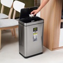 Informa Eko 30 ltr Deluxe Mirage Tempat Sampah Sensor Gerak - Silver Tong Sampah Wadah Pembuangan Alat Kebersihan Indoor Trash Bin