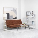 Informa Fins Lampu Lantai Dengan Rak - Krem Beige Standing Floor Light Lampu Tiang Dekorasi Lampu Berdiri