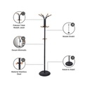 Informa 38X38X180 cm Royce Gatungan Pakaian - Hitam Stand Hanger Gantungan Baju Berdiri Clothes Organizer Standing Clothing Rack