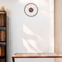 Informa 40 cm Jam Dinding 347Ds - Cokelat Tua Wall Clock Jam Tembok Analog Aesthetic Dekorasi Rumah Hiasan Dinding