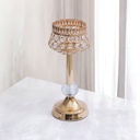 Informa 12X12X29 cm Hestia Tempat Lilin Dekorasi A1 - Gold Candle Holder Deco Wadah Lilin Dekoratif Pajangan Dekorasi Meja Aesthetic