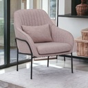 Informa Yore Kursi Lounge - Pink Kursi Indoor Aesthetic Chair Kursi Santai Serbaguna