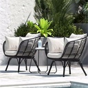 Informa Sl Yosan Kursi Lounge - Hitam Aesthetic Chair Kursi Santai Serbaguna Kursi Tamu Rumah