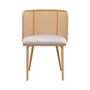 Informa Luxor Kursi - Krem Beige Multipurpose Chair Kursi Makan Cafe Restoran Tempat Duduk Serbaguna Balcony Chair Furnitur Rumah