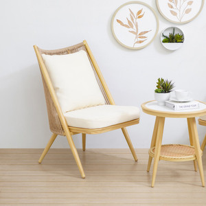 Informa Harper Kursi Lounge - Cokelat Aesthetic Chair Kursi Santai Serbaguna Kursi Tamu Rumah Kantor