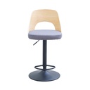 Informa Aucy Kursi Bar Natural Bar Stool Kursi Kafe Bartending Dengan Sandaran Furniture Ruang Makan