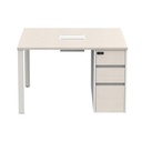 Informa Sieben Meja Kantor 2S Iw - Putih Office Table Furnitur Kantor Meja Kerja Belajar Serbaguna
