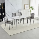 Informa Maui Set Meja Makan 4 Kursi - Putih Dining Table Set Meja Kursi Ruang Makan Aesthetic Furniture Dining Room