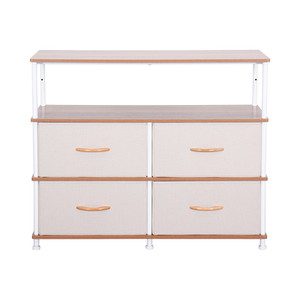 Informa Fumiko Laci Penyimpanan 4 Tingkat - Krem Beige Laci Kabinet Serbaguna Cabinet Penyimpanan Indoor Multifunctional Drawer Storage Furniture Rumah