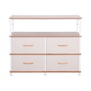 Informa Fumiko Laci Penyimpanan 4 Tingkat - Krem Beige Laci Kabinet Serbaguna Cabinet Penyimpanan Indoor Multifunctional Drawer Storage Furniture Rumah