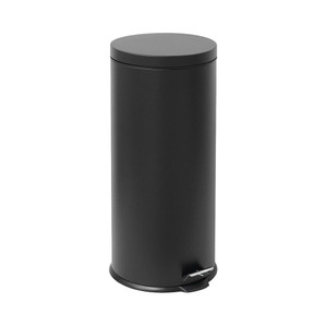 Informa 30 ltr Jet Tempat Sampah Pedal Slow Close - Hitam Tong Sampah Pedal Wadah Pembuangan Alat Kebersihan Indoor Trash Bin