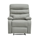 Informa Niels Sofa Recliner Fabric 1 Seater - Abu-Abu Tempat Duduk Rebahan Sofa Santai Ruang Tamu Reclining Couch Furniture Indoor Rumah