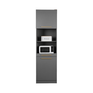 Informa Neo Dakota Kabinet Dapur Tall - Abu-Abu Kitchen Cabinet Lemari Kabinet Serbaguna Furniture Indoor Dapur Furnitur Rumah