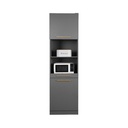 Informa Neo Dakota Kabinet Dapur Tall - Abu-Abu Kitchen Cabinet Lemari Kabinet Serbaguna Furniture Indoor Dapur Furnitur Rumah