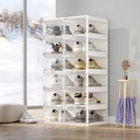 Informa Brooklyn Rak Sepatu 6 Tingkat - Putih Shoe Rack Organizer Sandal Sepatu Kabinet Alas Kaki Tempat Penyimpanan Sendal