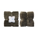 Informa 240X220 Selimut Polyester Willow - Cokelat Walnut Blanket Kain Penghangat Tubuh Aksesoris Tempat Tidur Bedroom Accessories Perlengkapan Kamar Tidur