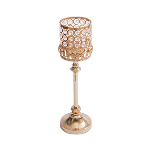 Informa 12X12X39.5 cm Hera Tempat Lilin Dekorasi A3 - Gold Candle Holder Deco Wadah Lilin Dekoratif Pajangan Dekorasi Meja Aesthetic