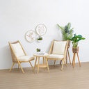 Informa Harper Kursi Lounge - Cokelat Aesthetic Chair Kursi Santai Serbaguna Kursi Tamu Rumah Kantor