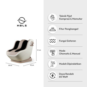 Informa Kels Alat Pijat Kaki Firenze - Abu-Abu Muda Foot Massager Alat Pemijat Kaki Praktis Alat Kesehatan Peralatan Pijat