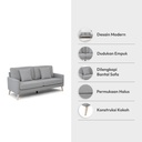 Informa Nordia Alamo Sofa Tempat Duduk Empuk Sofa Ruang Tamu Furniture Indoor Rumah Fabric Couch