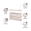 Informa Fumiko Laci Penyimpanan 4 Tingkat - Krem Beige Laci Kabinet Serbaguna Cabinet Penyimpanan Indoor Multifunctional Drawer Storage Furniture Rumah