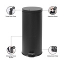 Informa 30 ltr Jet Tempat Sampah Pedal Slow Close - Hitam Tong Sampah Pedal Wadah Pembuangan Alat Kebersihan Indoor Trash Bin