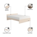 Informa 160X200 cm Rana Tempat Tidur - Cokelat Oak Bed Ranjang Minimalis Aesthetic Perabot Tidur Furniture Kamar Tidur