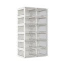 Informa Brooklyn Rak Sepatu 6 Tingkat - Putih Shoe Rack Organizer Sandal Sepatu Kabinet Alas Kaki Tempat Penyimpanan Sendal