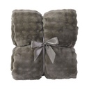 Informa 240X220 Selimut Polyester Willow - Abu-Abu Cinder Blanket Kain Penghangat Tubuh Aksesoris Tempat Tidur Bedroom Accessories Perlengkapan Kamar Tidur
