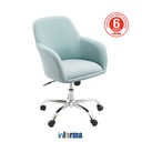 Informa Ziva Kursi Kantor Tempat Duduk Kerja Dengan Roda Office Chair Kursi Staff Karyawan Furniture Indoor Kantor