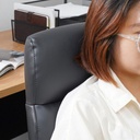 Informa Uzziel Kursi Kantor Sandaran Sedang - Hitam Tempat Duduk Kerja Dengan Roda Office Chair Kursi Eksekutif Furniture Indoor Kantor