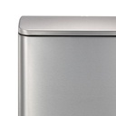 Informa Eko 20 Ltr Ecube Tempat Sampah Pedal Rectangle - Silver Tong Sampah Wadah Pembuangan Alat Kebersihan Indoor Trash Bin