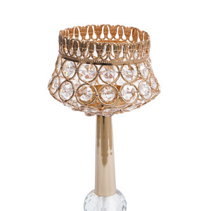 Informa 12X12X29 cm Hestia Tempat Lilin Dekorasi A1 - Gold Candle Holder Deco Wadah Lilin Dekoratif Pajangan Dekorasi Meja Aesthetic