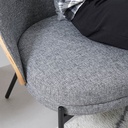 Informa Sawara Kursi Lounge 2 Seater - Abu-Abu Natural Aesthetic Chair Kursi Santai Serbaguna Kursi Tamu Rumah Kantor