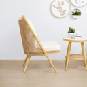 Informa Harper Kursi Lounge - Cokelat Aesthetic Chair Kursi Santai Serbaguna Kursi Tamu Rumah Kantor