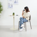 Informa Friga Kursi Teras - Abu-Abu Balcony Chair Kursi Outdoor Serbaguna Furniture Rumah Tempat Duduk Kursi Halaman Balkon