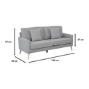 Informa Nordia Alamo Sofa Tempat Duduk Empuk Sofa Ruang Tamu Furniture Indoor Rumah Fabric Couch